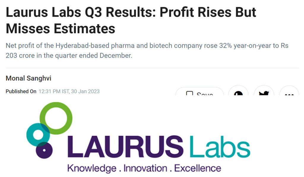 Laurus Labs Q3 FY 23 Results